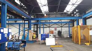 portal crane columns and rail