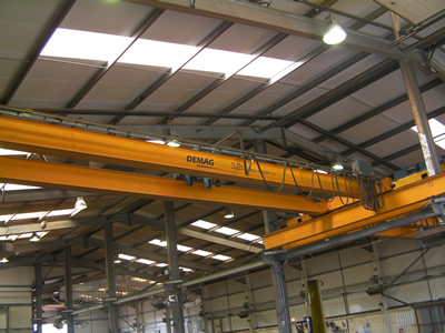 Crane installed