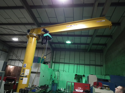 power slew jib crane